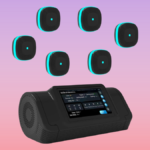 Music Boxing Machine on background