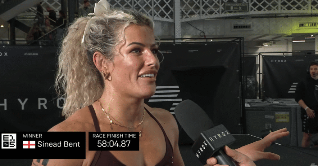 Sinead Bent is the 2026 HYROX EMEA champion and the third-fastest woman to ever compete in a Women’s Pro race with a phenomenal 58:04 in London. 