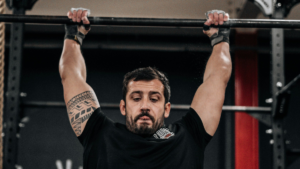 Athlete on bar