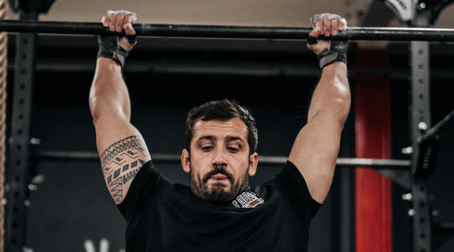 Athlete on bar