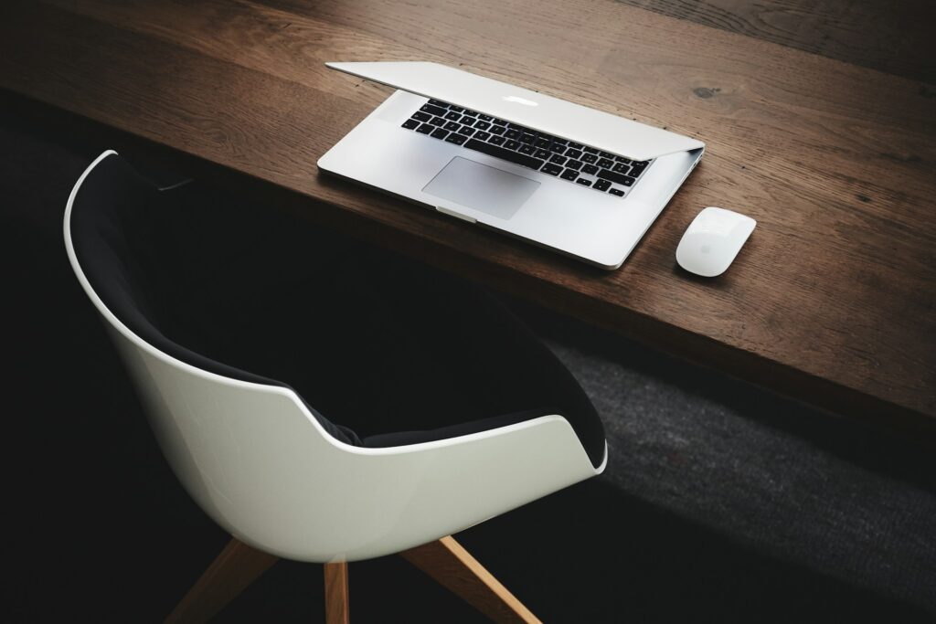 Sitting at Desk