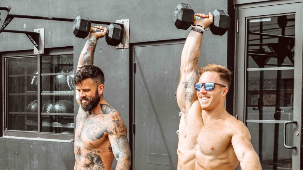 Men training