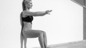 Wall Sit Woman