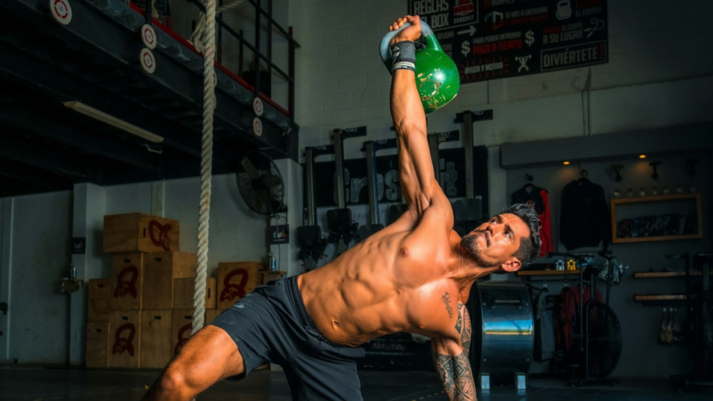 Man With Kettlebell